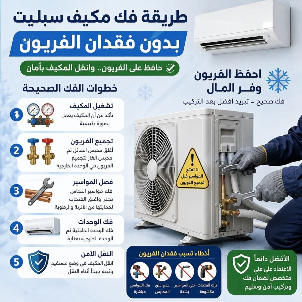 طرقة فك مكيف سبليت