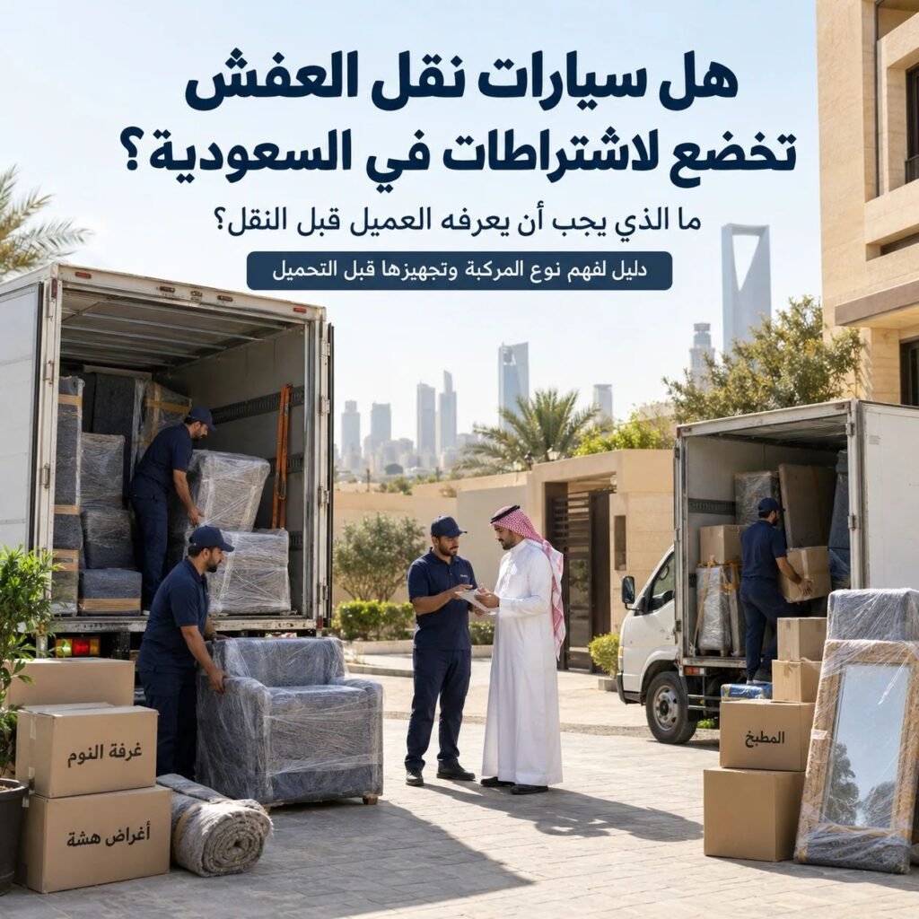 اشتراطات سيارات نقل الاثاث بالسعودية