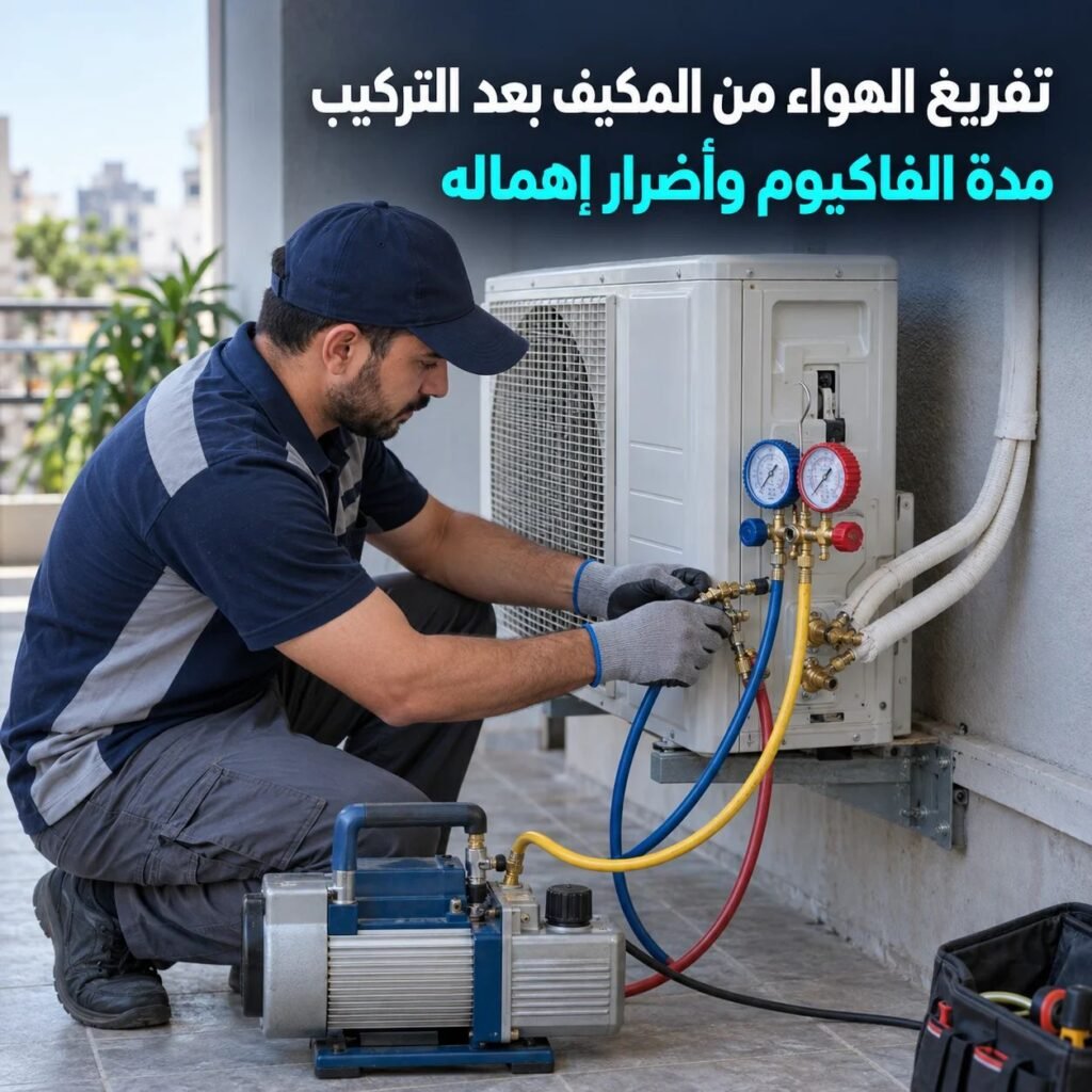 تفريغ الهواء من المكيف