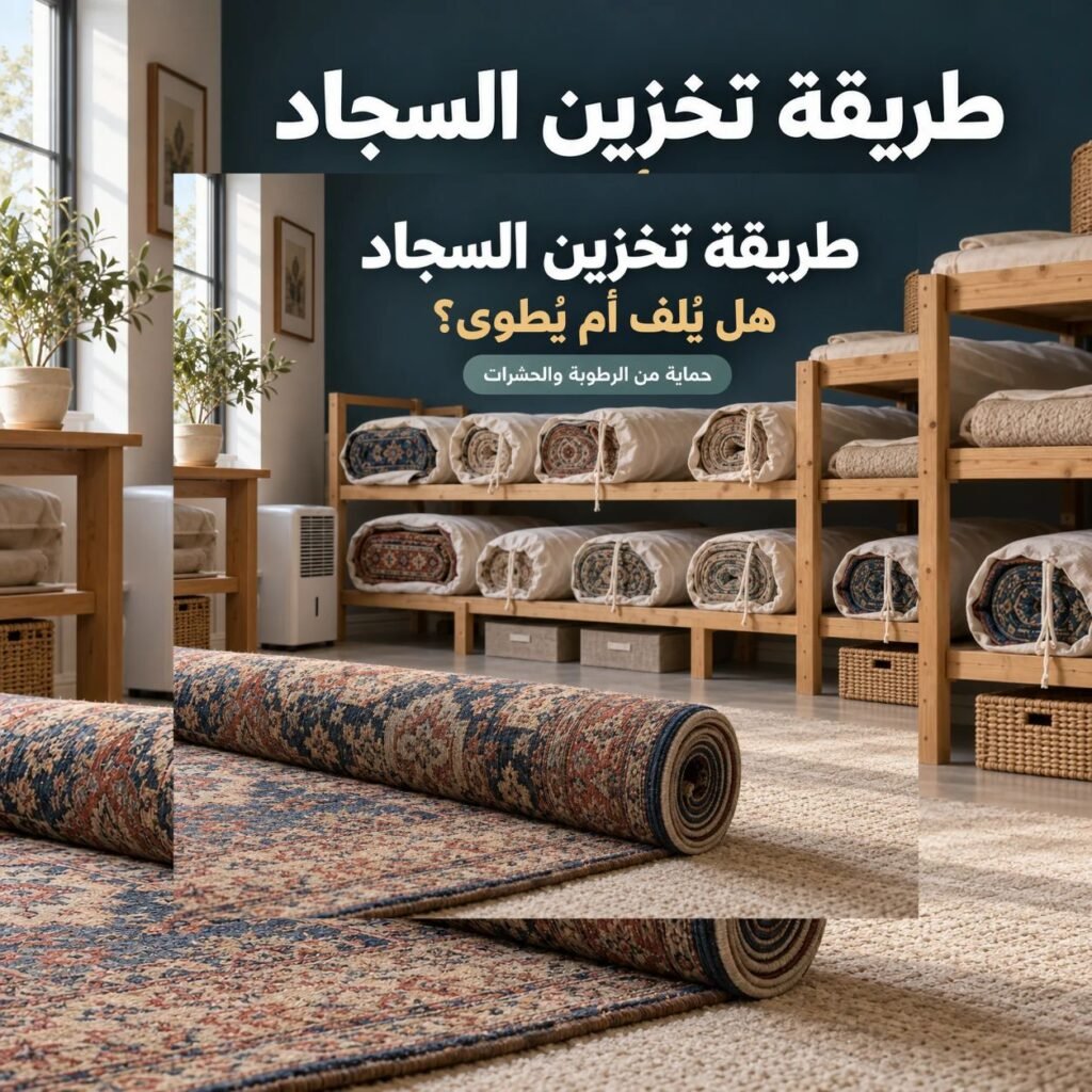 طريقة تخزين السجاد