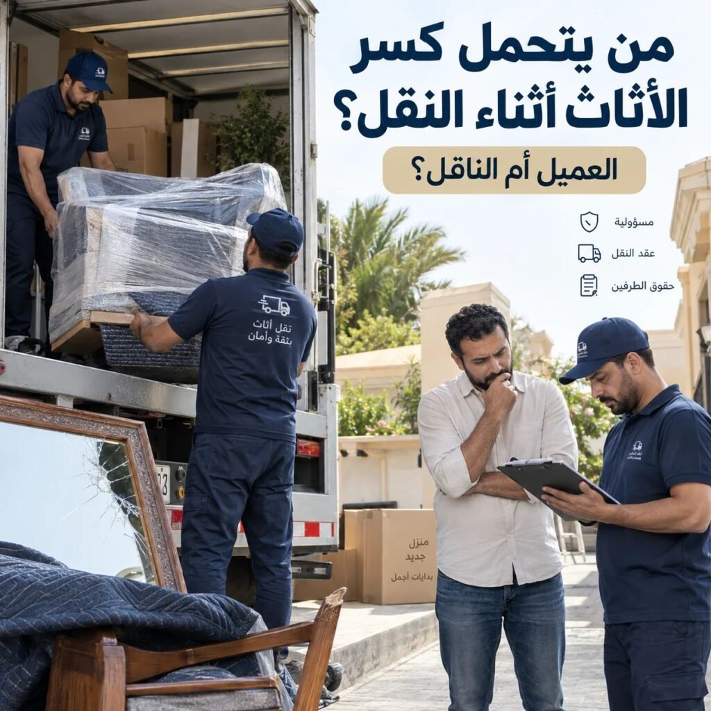 من يتحمل كسر الاثاث